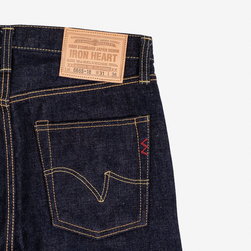 NWT! Iron Heart IH-888S-18 High Rise Tapered Denim 44W x 36L - Picture 7 of 13